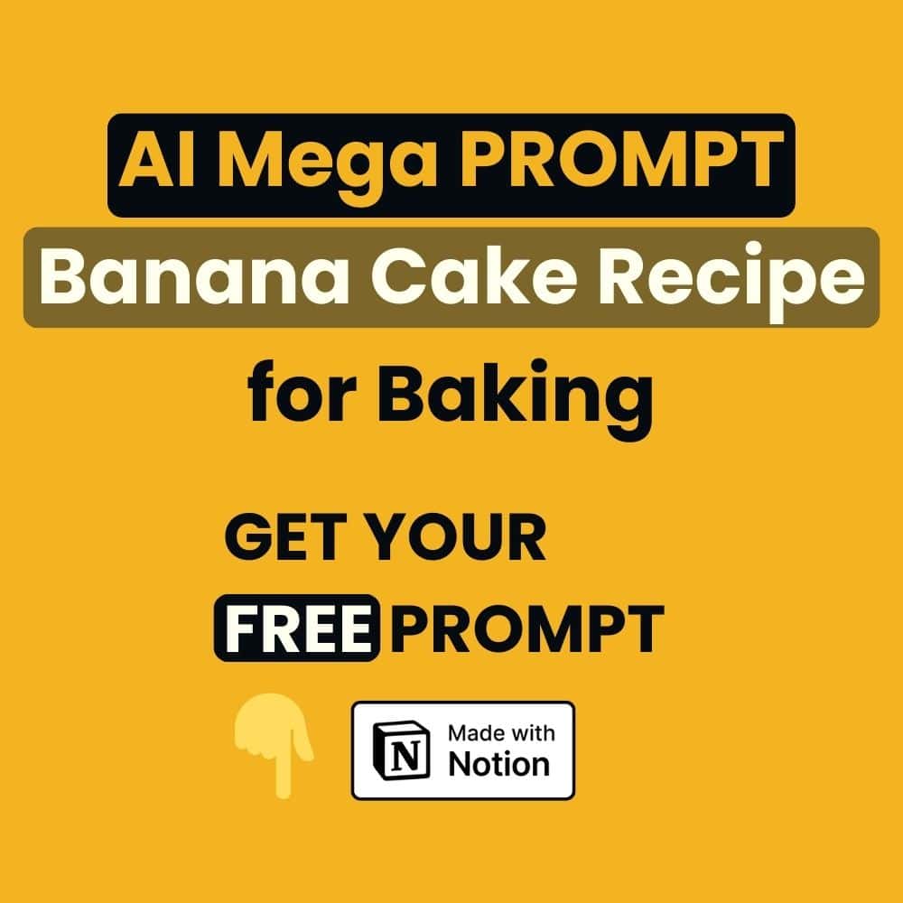 Text with Product Description for AI Prompt Banana Cake Recipe