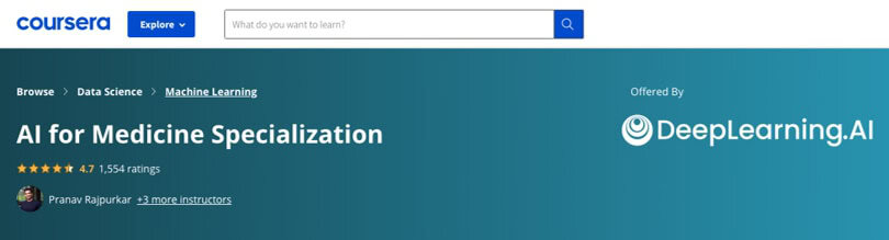 Image Best AI Courses - AI For Medicine, Coursera