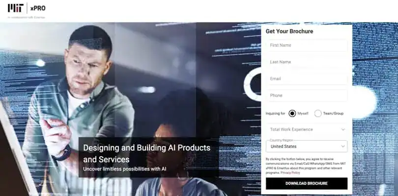Image AI Courses - Designing and Building AI Products and Services, MIT xPro, Emeritus
