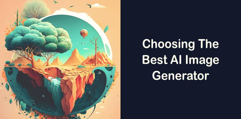 A dreamy, virtual landscape - Tips for Choosing AI Image Generators