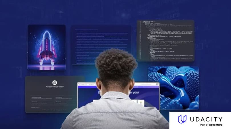 course info and signup interface of Generative AI Nanodegree – Udacity