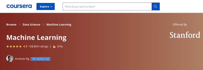 Image Machine Learning Courses Online - Machine Learning, Andrew, Ng, Coursera