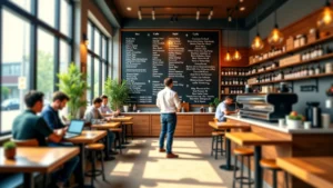 a person in a coffee shop standing in front of a huge menu board overwhelmed by choice - llms
