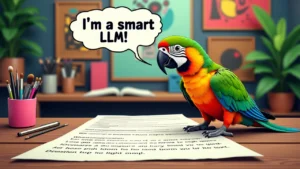 do llms have agi potential? is a parrot smart because it can repeat words?