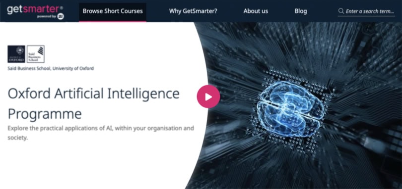Image AI Courses Online - Artificial Intelligence Programme, Oxford, GetSmarter