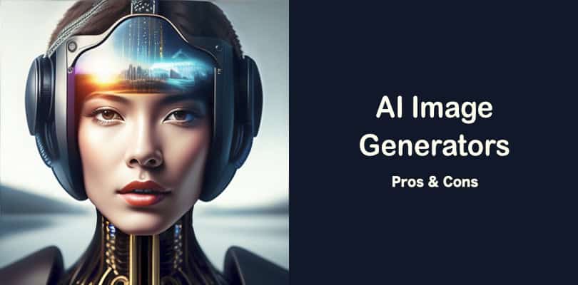 a generated portrait of a woman -  pros and cons of AI Image Generators